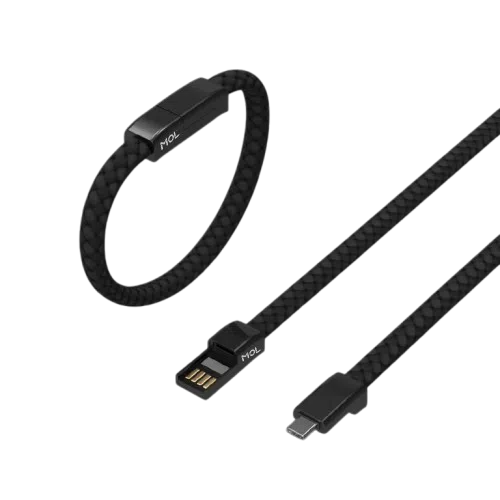  MOL - Black FIERCE+C Wrist Band Type-C Cable